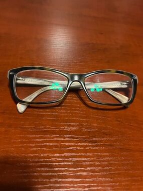 4/$20 Ray-Ban Black and Silver Rectangular Optical Glasses